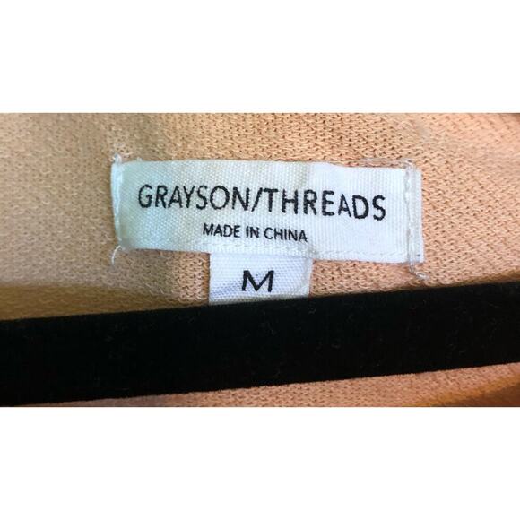 Grayson/Threads Tie Dye Crop Sweatshirt Purple/White/Peach Size Medium - Picture 3 of 8